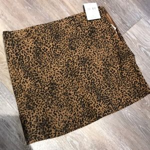 Animal Print/Cheetah Print Mini Skirt